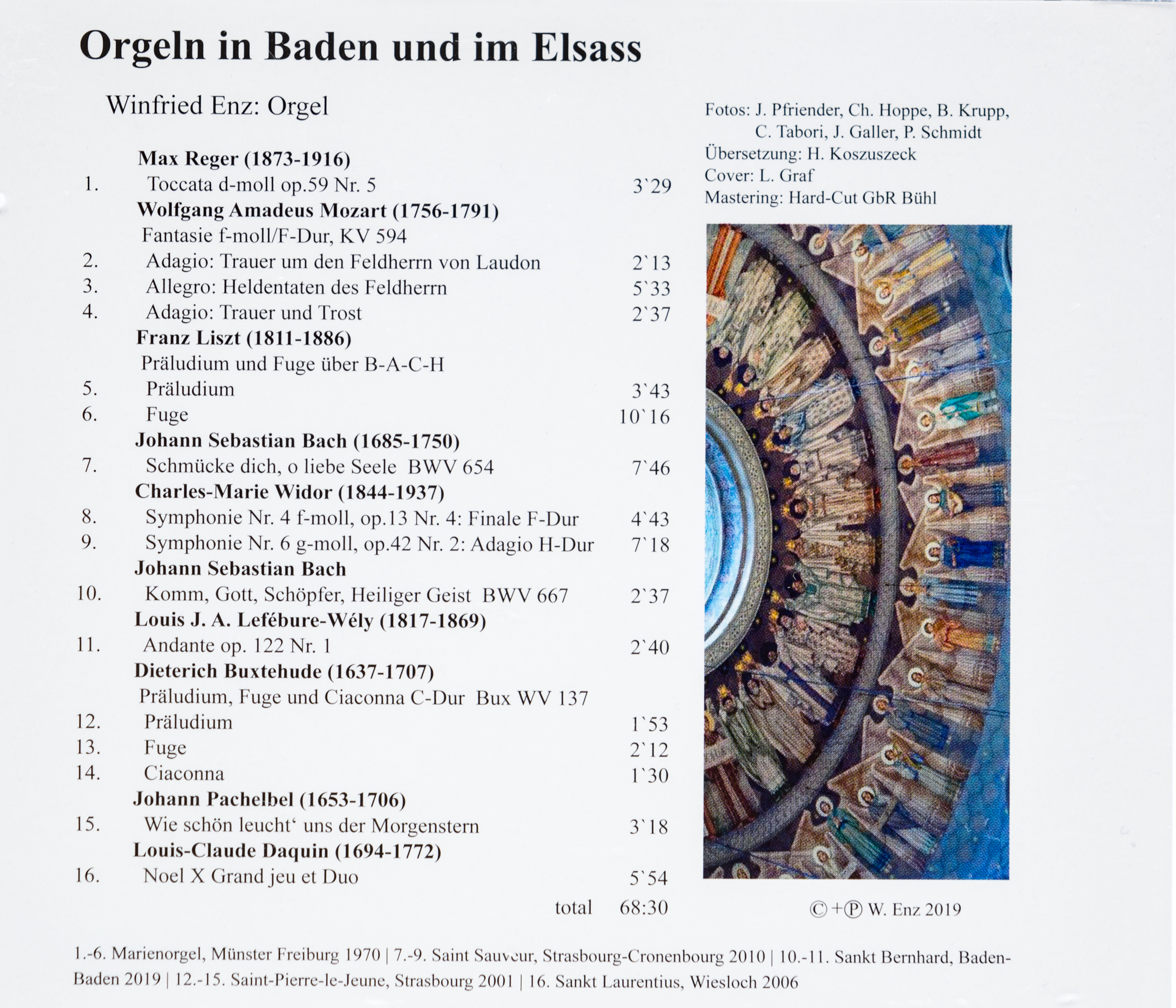 Münsterladen Freiburg CD Musik Orgeln Baden Elsass