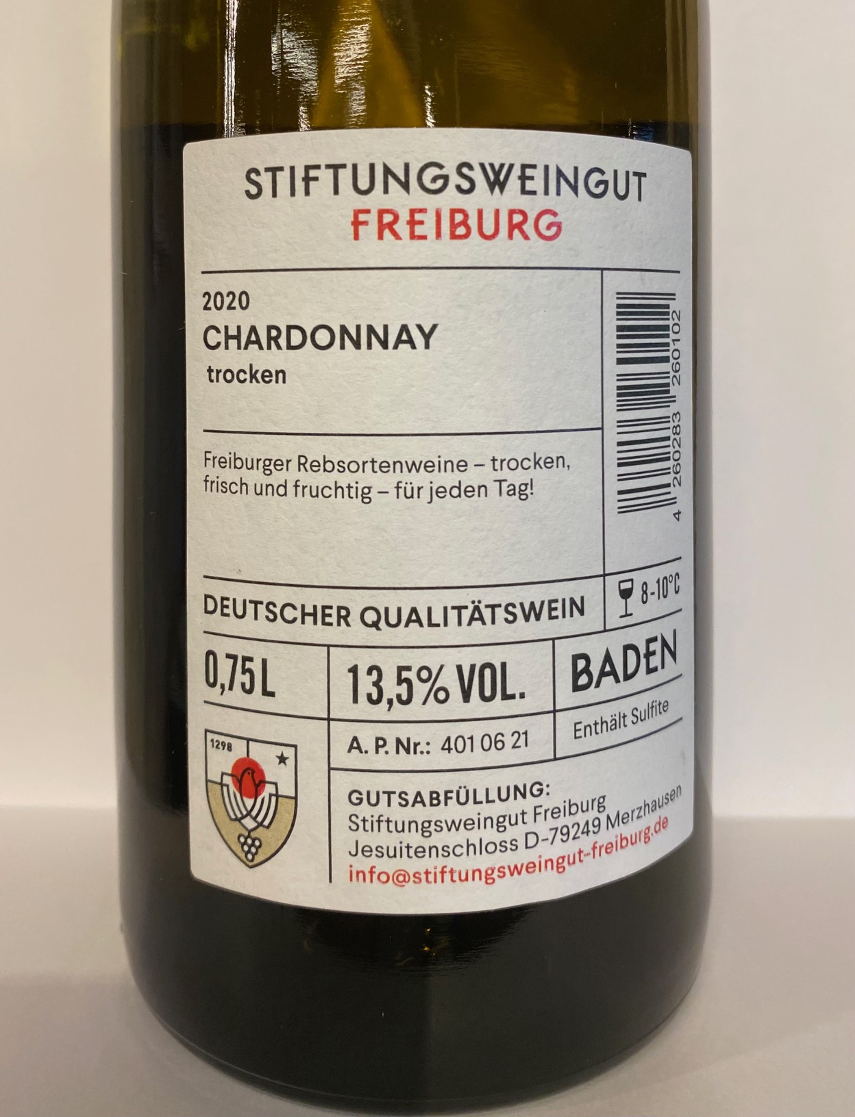 Chardonnay trocken, Weißwein 0,75 l